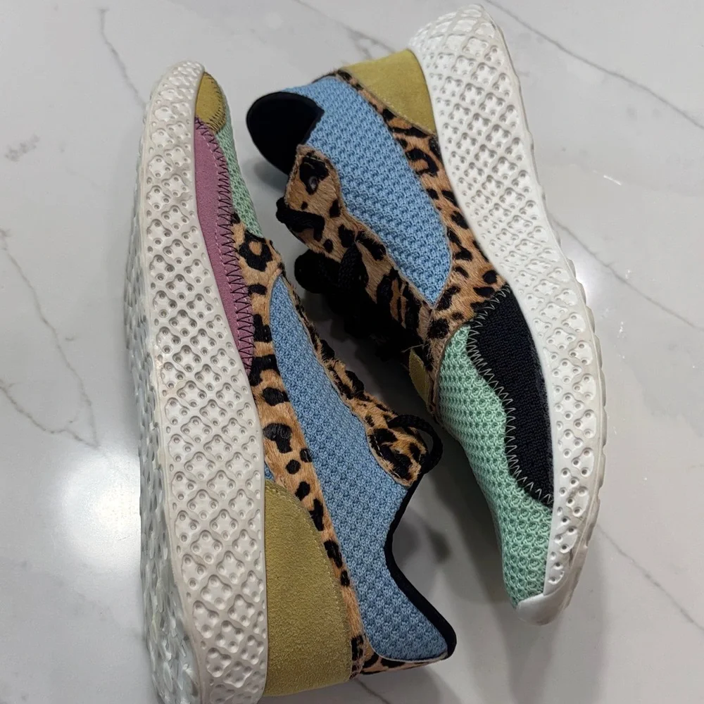 Steve Madden Multi-Color Leopard Mesh Sneaker